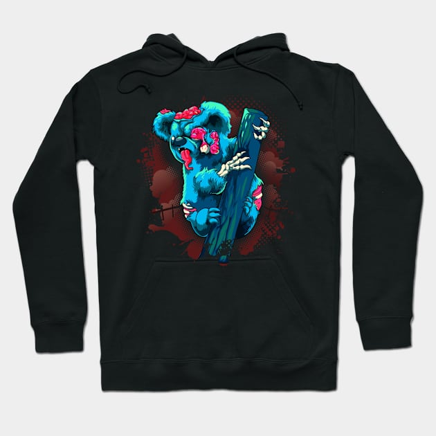 Halloween Koala Zombie Hoodie by Swagazon